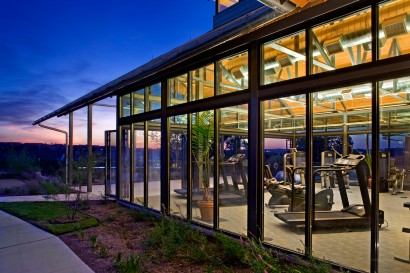 exterior the fitness center at Querencia senior living